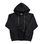 Black Zip Up Hoodie: Sleek and Soft Style from LOOPBACK APPAREL
